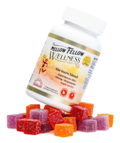 Mellow Fellow Wellness Gummies – Burn Blend – Tropic Medley (300 mg Total Cannabinoids)